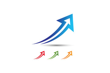 arrow logo icon design template