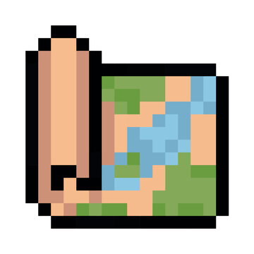 Open book  pixel art icons 16x16 pixels, use for game retro icon y2k style vintage computer, vector illustration