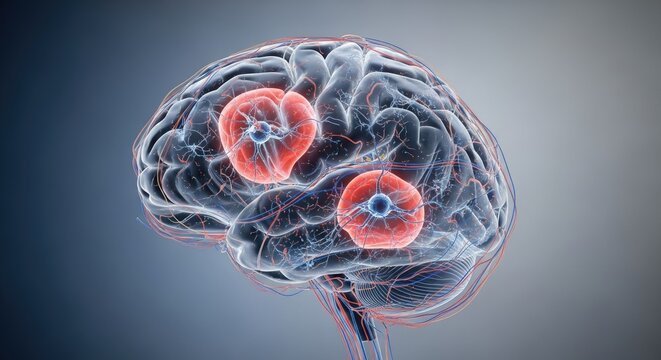 Human Brain Anatomy Showing Brain Stem Thalamus Hypothalamus Limbic System Cerebral Cortex Medical Health Concept 3d Rendering Isolated 200 Chars