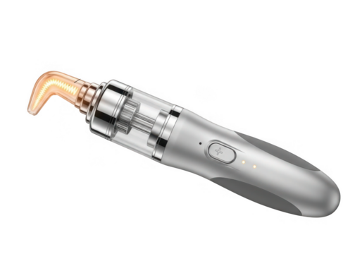 Dental curing light pen isolated on transparent background for cosmetic and restorative dentistry - Powered by Adobe