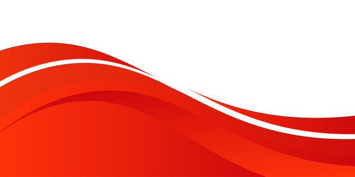 Vector red line background curve element with white space for text and message design, overlapping layers, vector