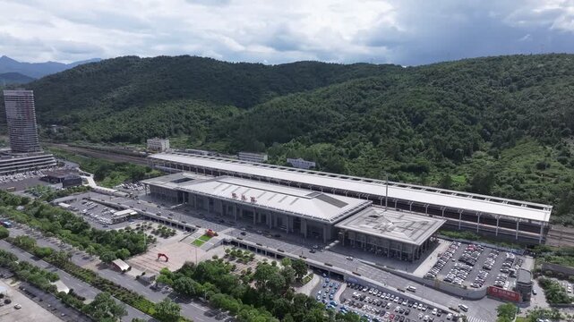 Chenzhou West High-Speed Railway Station Aerial View