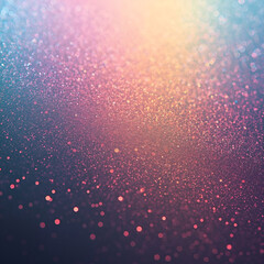 Iridescent gradient with metallic shimmer particles, smooth color transitions, sparkling highlights.