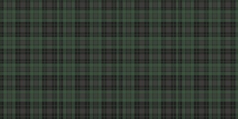 Deep Forest Green Tartan Check Seamless Texture