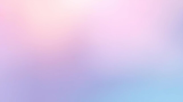 Pastel gradient background, soft light pink, purple, and blue colors blending smoothly. Dreamy abstract backdrop for modern design, presentation, wallpaper, and creative projects. Serene aesthetic 