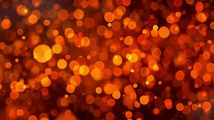 Abstract Christmas tree lights bokeh background in warm colors slow motion, festive glow sparkle holiday decor shimmer cozy atmosphere, perfect stock video for celebration, winter, joy, magic. - Powered by Adobe