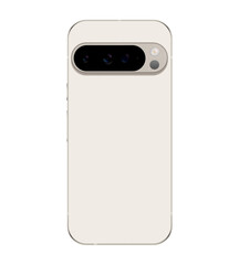 Pixel 9 Pro XL Porcelain, back view.