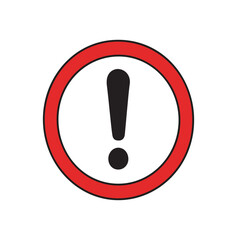 Warning icon and design set vector illustration