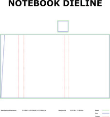 Notebook Dieline Template