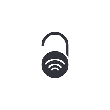 Open padlock icon symbolizing vulnerability, unsecured access, network breach risk, and cybersecurity awareness concept.