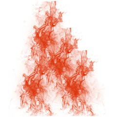 Fiery Inferno Abstract Red Flames on Black Background Burning Intensity Hot Energy Heat Waves Firestorm Photography