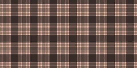 Classic Brown and Beige Plaid Seamless Texture