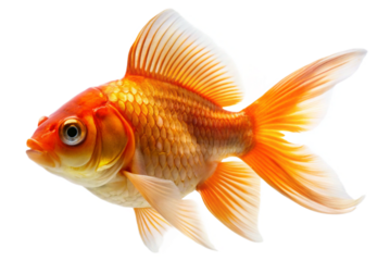 Goldfish Isolated on Transparent Background