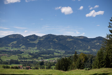 Naklejka premium mountain landscape with blue sky