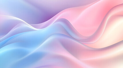 Fototapeta premium Smooth flowing gradient background with pastel tones and soft curves.