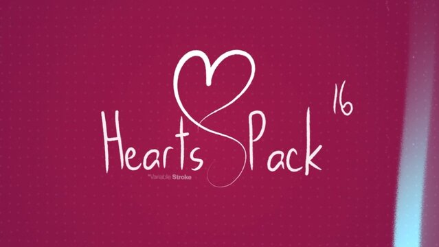 Hearts Pack Scribble Elements 16 Doodle Animations