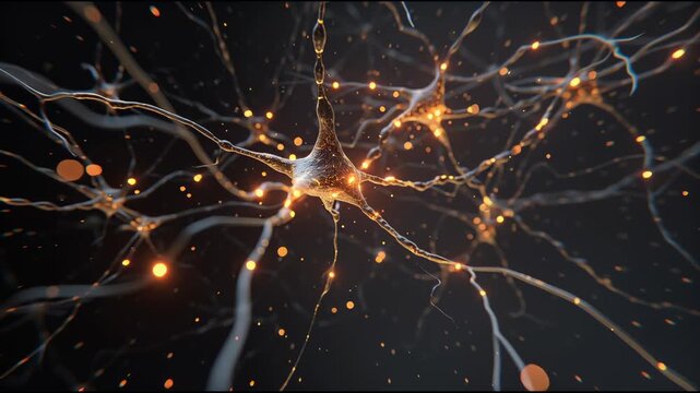 Vibrant Neural Network: A captivating visualization of the intricate neural network, showcasing its complex connections and dynamic activity. It's a journey into the unseen world of the mind.