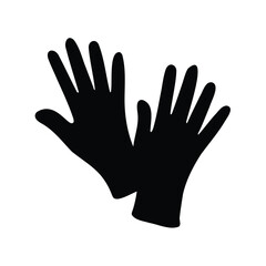 Fototapeta premium Pair of gloves, protective equipment for cleaning, gardening, or medical use