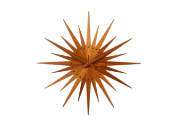Abstract starburst or sunburst pattern with sharp points against a black background