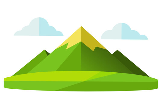 Cartoon mountain landscape