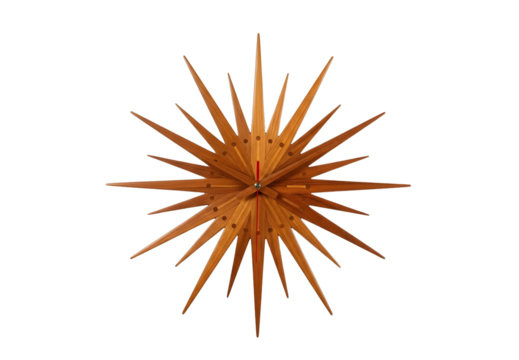 Abstract starburst or sunburst pattern with sharp points against a black background