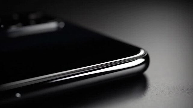 Sleek Smartphone Close-Up - A Study in Modern Technology and Design.