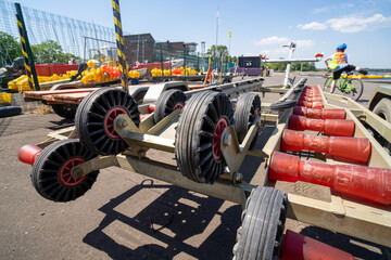 A boat trailer is designed to be towed by a motor vehicle for transporting a boat over land. ...