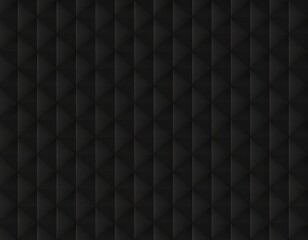 Dark geometric pattern. Textured background with raised triangular forms creating a tessellated design