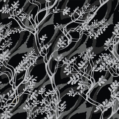 Classic Popular Flower Seamless pattern background - For easy making seamless pattern use it for filling any contours
