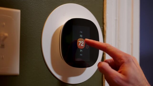 Adjusting Temperature on Smart Thermostat