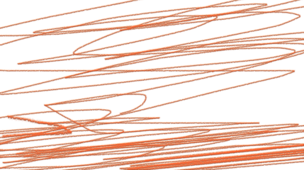 Chaotic orange lines form an abstract, textured pattern, evoking energy and dynamic motion, artistic