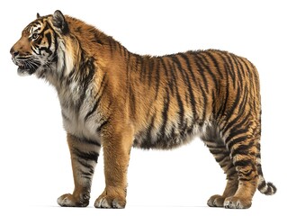 Obraz premium Powerful carnivore feline predator wildlife animal with orange fur, high resolution image