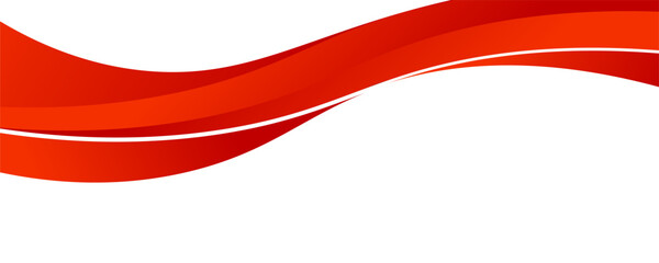 Vector red line background curve element with white space for text and message design, overlapping layers, vector