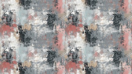 Abstract paints brushes seamless pattern. Texture background graphic design. Multicolored background.