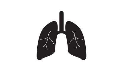 Vector illustration of human lungs