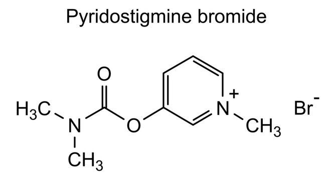 Pyridostigmine bromide, chemical structure of pyridostigmine bromide, drug substance