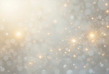 Bright golden sparkles against a soft blurred background during the evening Generative AI