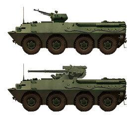 Collection of Armored Fighting Vehicles concepts (top: Perun APC, bottom: Perun IFV). Individual images, in full size, can be found in the portfolio or by name in the site search