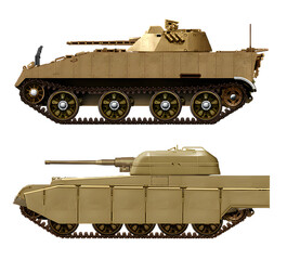 A collection of concepts of heavy infantry fighting vehicles (top: Gebel HIFV, bottom: Type-54 heavy IFV). Individual images, in full size, can be found in the portfolio or by name in the site search