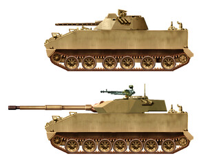 A collection of tracked IFV concepts (top: EFV-1 IFV, bottom: EFV-2-105). Individual images, in full size, can be found in the portfolio or by name in the site search