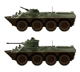 Collection of Armored Fighting Vehicles concepts (top: Haribon I APC, bottom: Haribon II APC). Individual images, in full size, can be found in the portfolio or by name in the site search