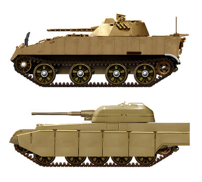 A collection of concepts of heavy infantry fighting vehicles (top: Gebel HIFV, bottom: Type-54 heavy IFV). Individual images, in full size, can be found in the portfolio or by name in the site search