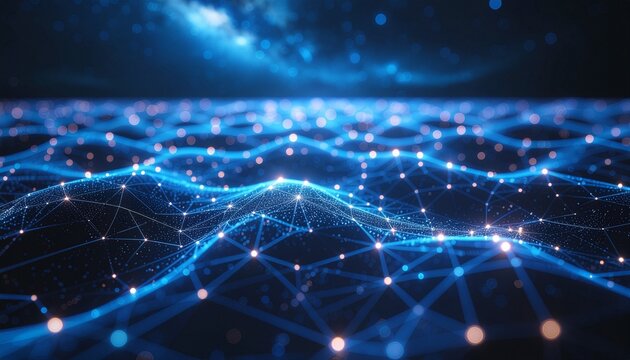 blue abstract background - Powered by Adobe