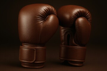 Luxurious Leather Boxing Gloves Close-Up on White Background. Boxing, gloves, fitness, training, martial arts, gym