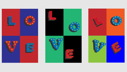 Romantic, modern vector posters for Valentine's Day. Abstract designs featuring hearts, love typography, and couple themes. Perfect for cards and social media.