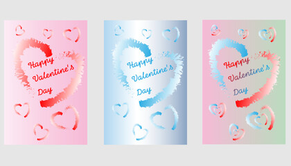 Romantic, modern vector posters for Valentine's Day. Abstract designs featuring hearts, love typography, and couple themes. Perfect for cards and social media.