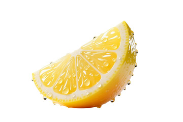lemon slice isolated on white background