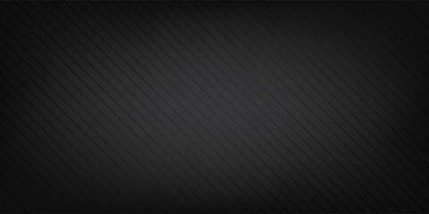 Dark Diagonal Striped Abstract Background with Black Gradient Texture. Modern trendy design in Vector Illustration