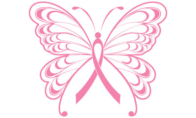 Elegant butterfly ribbon designs symbolizing awareness, hope, transformation, and strength — perfect for mental health, cancer, lupus, and suicide prevention causes.