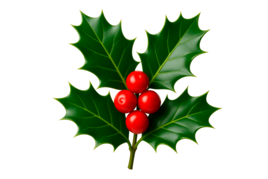 holly berries and holly - Powered by Adobe